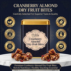 LILA DRY FRUITS Dry Fruit Bites 200 gms Cranberry Almond Dry Fruits Barfi | Dates, Almonds & Dried Cranberries with Desi Ghee