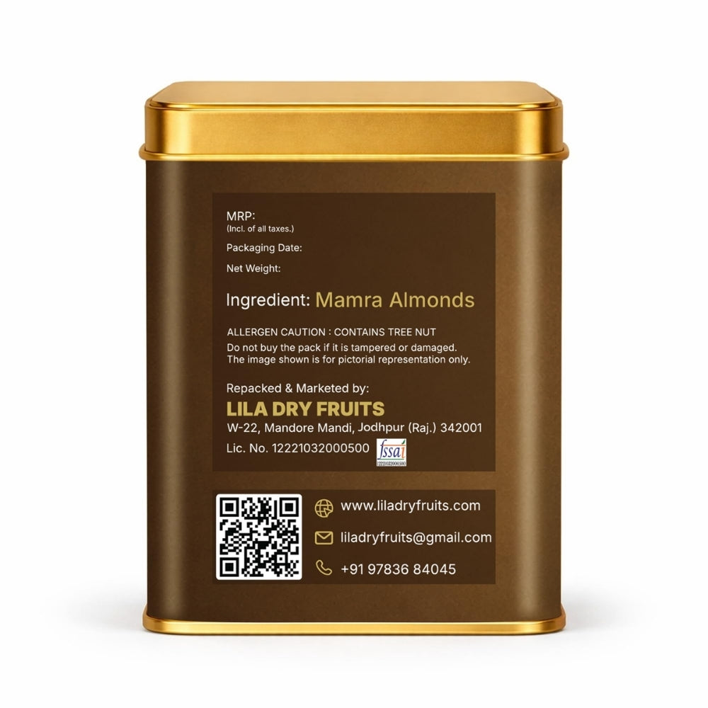 LILA DRY FRUITS Premium Mamra Badam Almonds 275g | Natural Healthy Dry Fruits