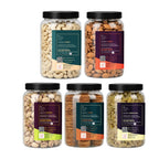 Premium 5 Dry Fruits Combo Pack (200g Each) – Cashew, Almond, Pista, Anjeer & Raisins