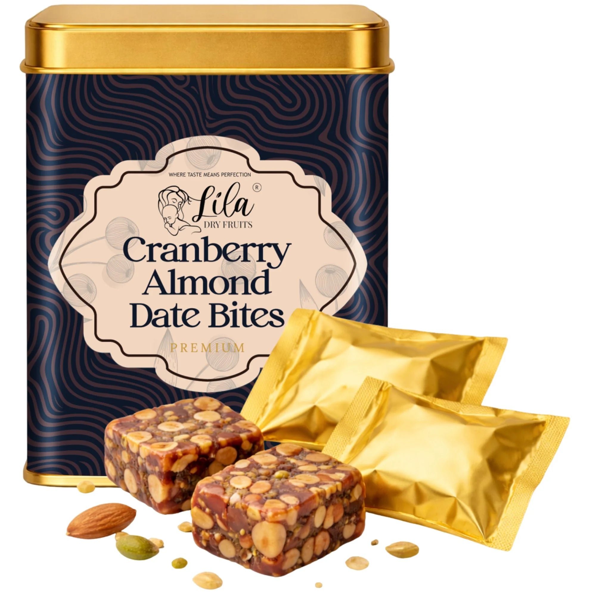 Cranberry Almond Dry Fruit Bites with Dates & Ghee 200g