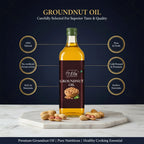 Cold Pressed Groundnut Oil 500 ML for Cooking & Frying Use