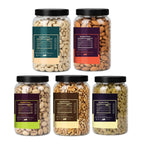 Premium 5 Dry Fruits Combo Pack (200g Each) | Cashews, Almonds, Pista, Walnuts & Raisins