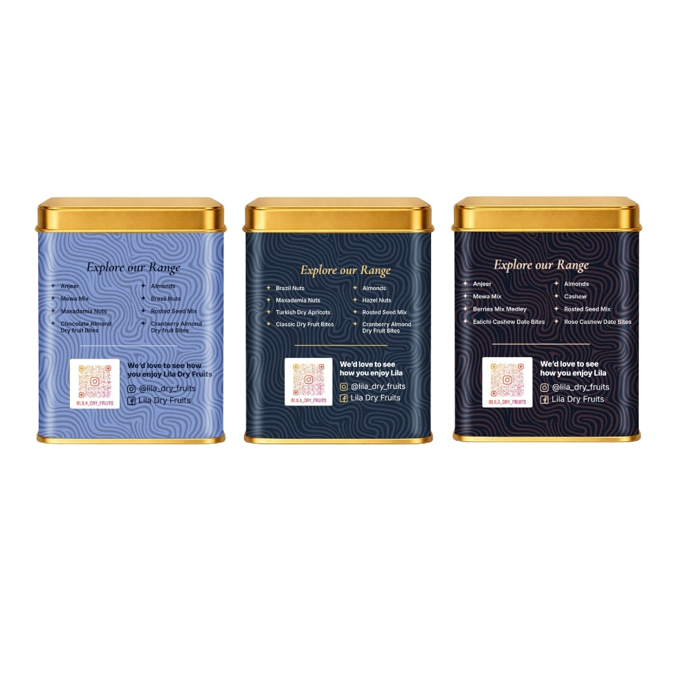 Lila Dry Fruits Date Bites Classic, Chocolate Almond & Cranberry Almond (Pack of 3)