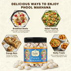 Crunchy Roasted Makhana 75g Large Lotus Seeds Snack
