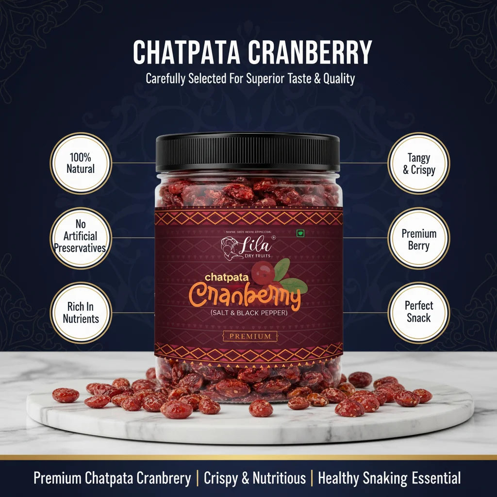 Flavoured Cranberries 250g with Black Pepper & Pink Salt Snack