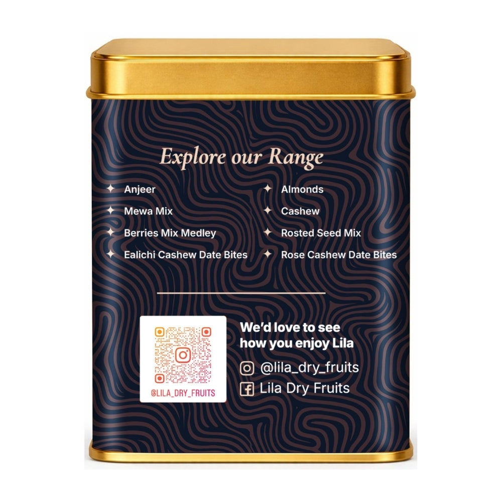 LILA DRY FRUITS Dry Fruit Bites 200 gms Cranberry Almond Dry Fruits Barfi | Dates, Almonds & Dried Cranberries with Desi Ghee