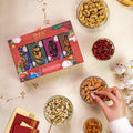 LILA DRY FRUITS Gift Hamper Roasted Cashew Almonds Seeds Mix Chatpata Cranberry | Combo Pack Premium Festive Gift with Beautiful Slider Box Perfect For Gifting