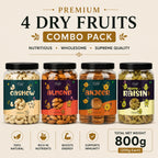 Premium 4 Dry Fruits Combo (200g Each) – Cashews, Almonds, Anjeer & Raisins