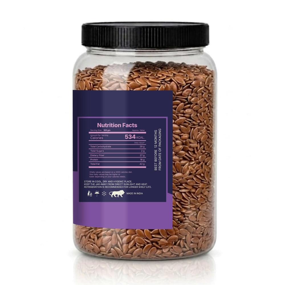 LILA DRY FRUITS Flax Seeds | Healthy Daily Nutrition