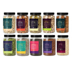 5 Seeds & 5 Dry Fruits Combo Pack | 100g Each | Cashews, Almonds, Raisins, Pistachios, Anjeer, Pumpkin, Sunflower, Chia, Flax & Watermelon Seeds | Healthy Snack Mix