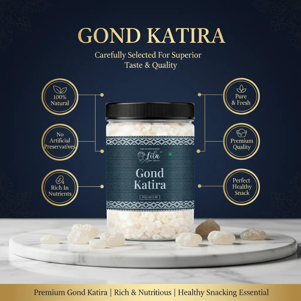 Premium Gond Katira 250g Natural Edible Gum for Drinks & Desserts
