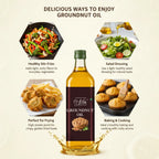 Cold Pressed Groundnut Oil 500 ML for Cooking & Frying Use