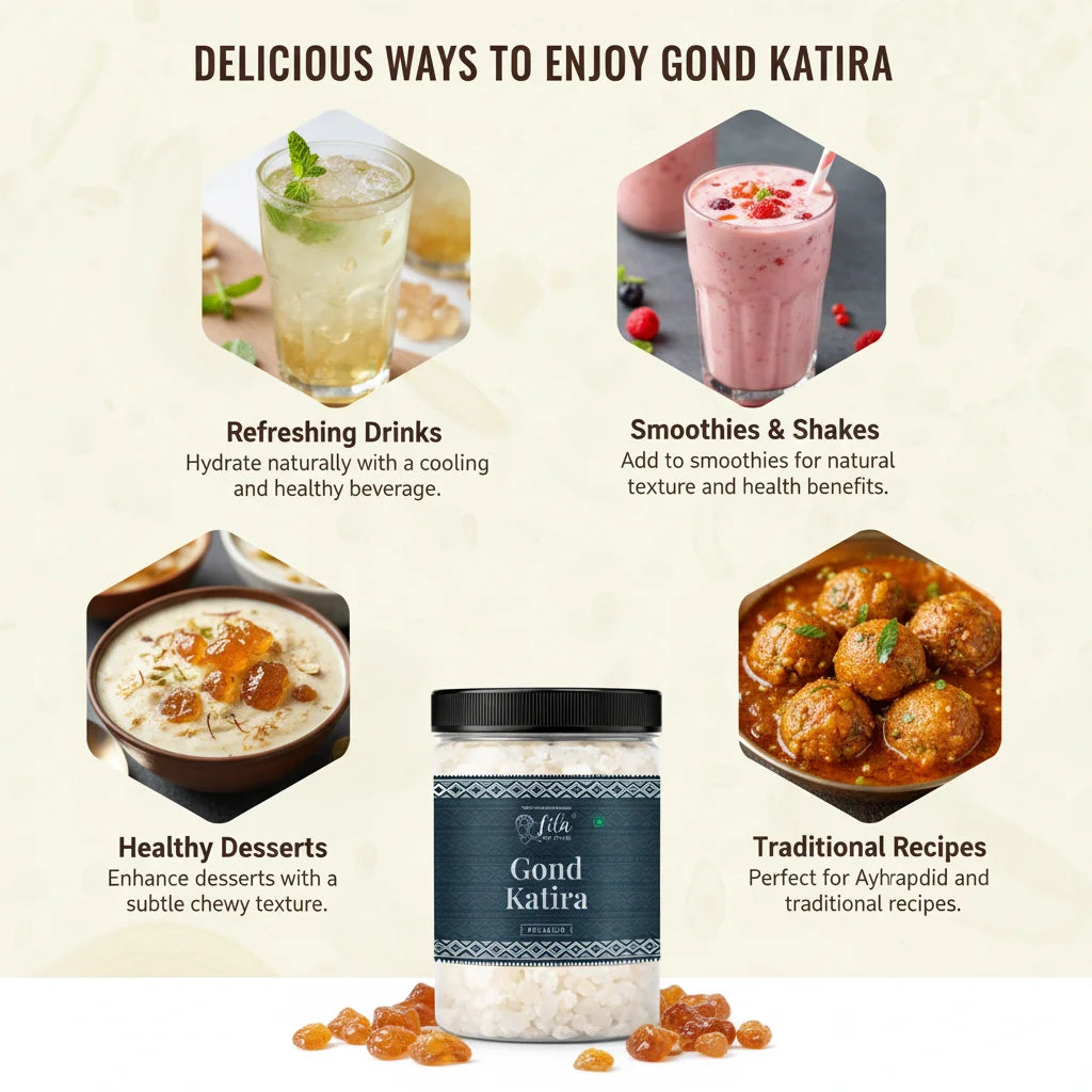 Premium Gond Katira 250g Natural Edible Gum for Drinks & Desserts