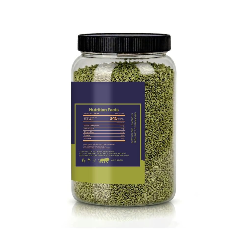 LILA DRY FRUITS Fennel Seeds Saunf for Mouth Freshener, Cooking, Seasoning & Traditional Recipes Aromatic Kitchen Spice Masale for Everyday Use