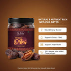 Premium Medjoul Dates 275g Soft Sweet Khajoor Natural Snack
