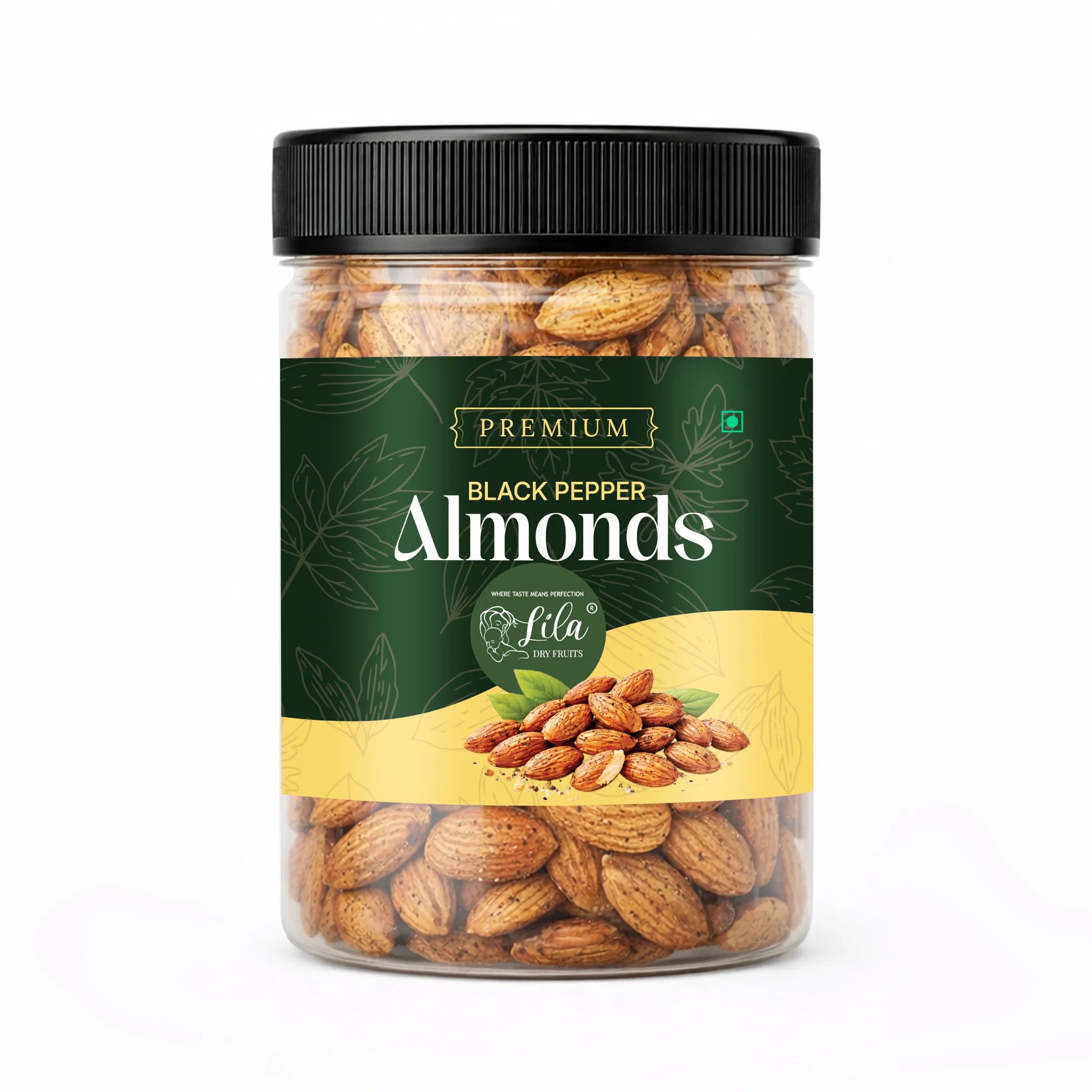 Black Pepper Flavoured Almonds 250g Crunchy Roasted Snack