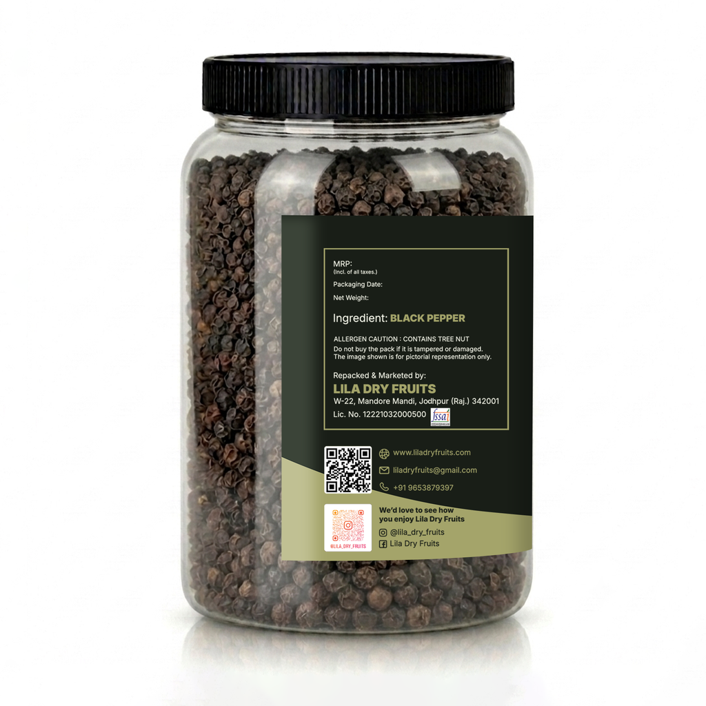LILA DRY FRUITS  Black Pepper(Kali Mirch) | Black Pepper Kitchen Spice