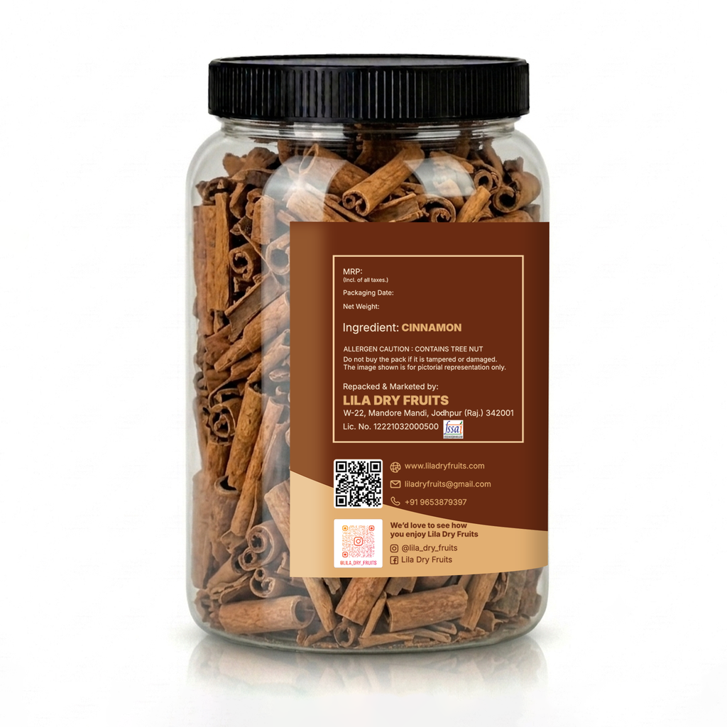 LILA DRY FRUITS Pure Cinnamon Sticks (Dalchini) | Whole Spice | Naturally Fragrant