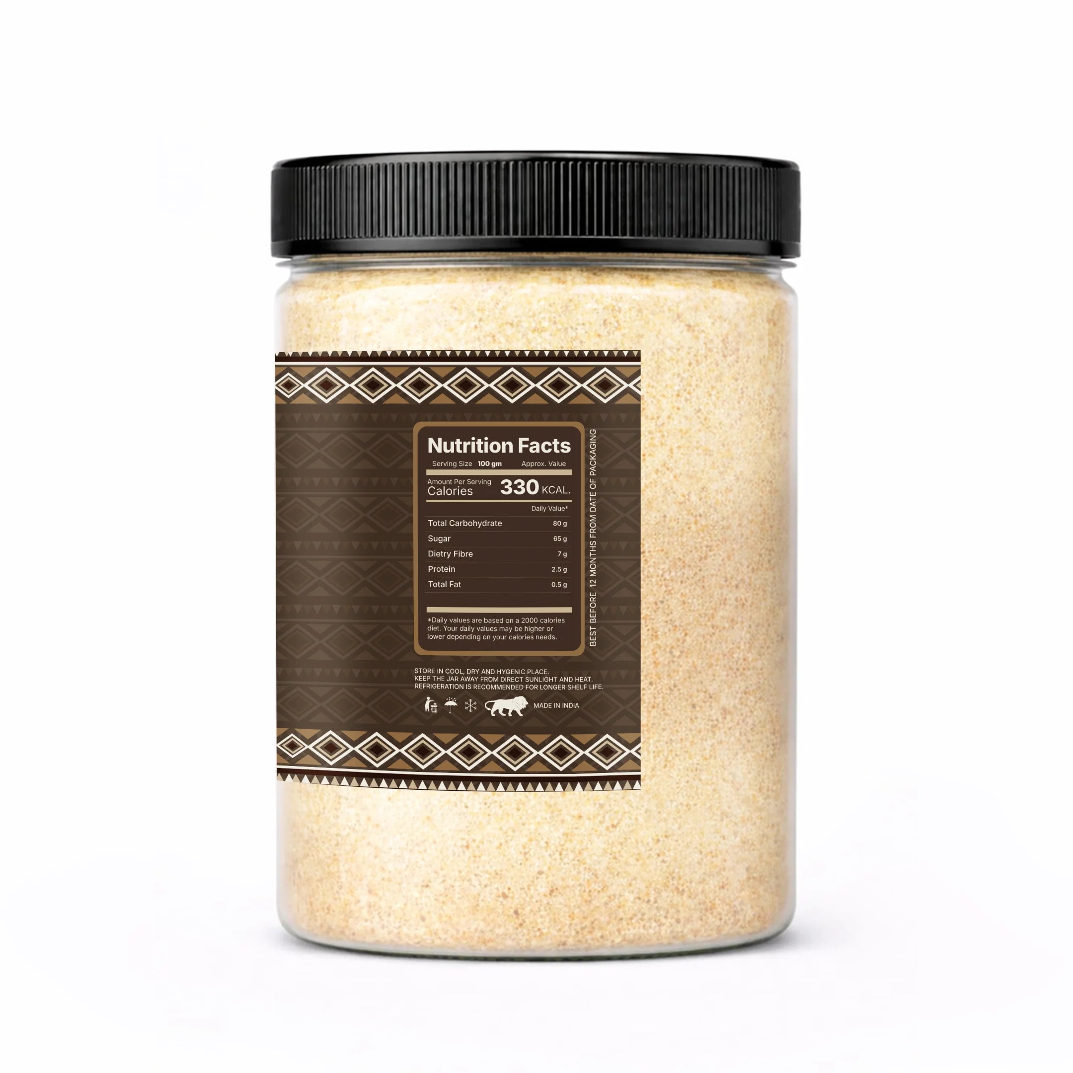 Dry Dates Powder 275g Natural Sweetener for Milk & Sweets