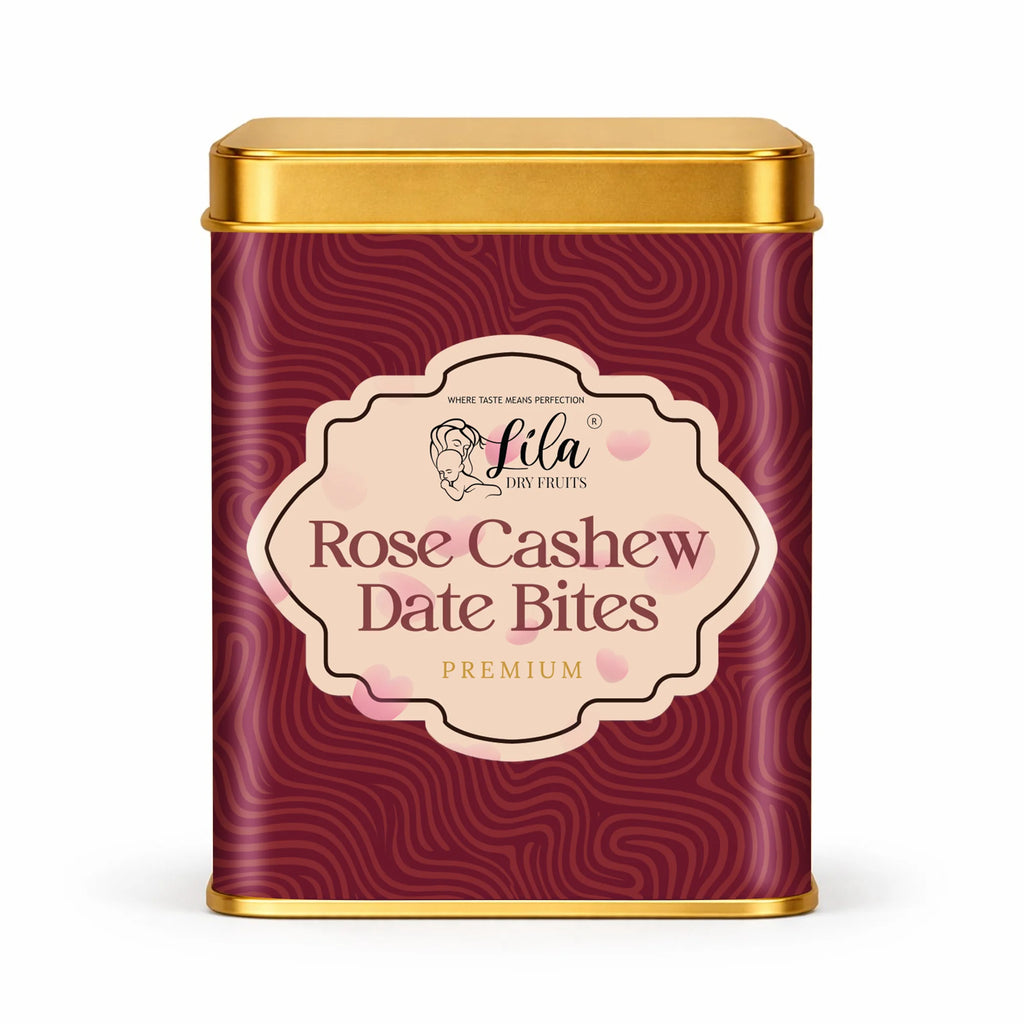 Rose Cashew Dry Fruit Bites with Gulkand & Desi Ghee 200g