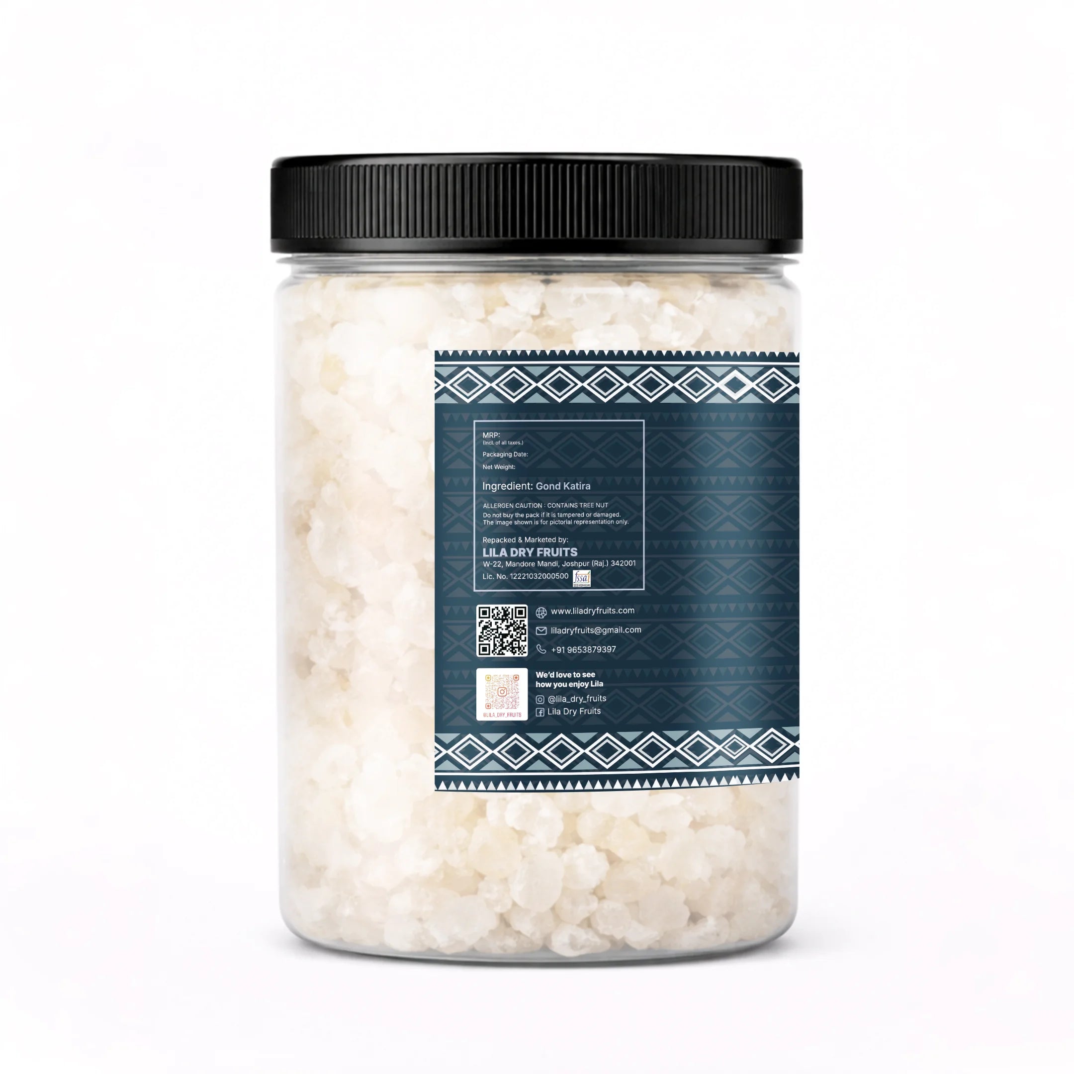Premium Gond Katira 250g Natural Edible Gum for Drinks & Desserts