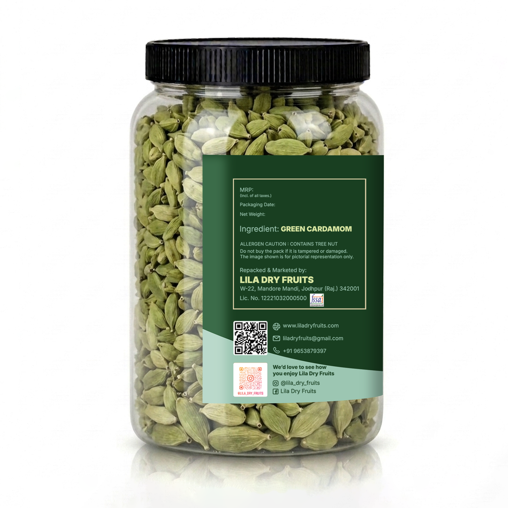 LILA DRY FRUITS Whole Green Cardamom (Elaichi) | Premium Quality
