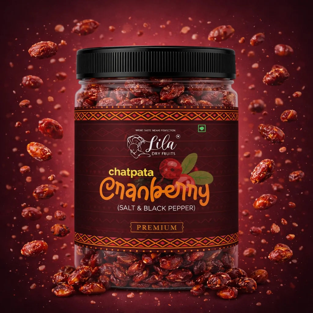 Flavoured Cranberries 250g with Black Pepper & Pink Salt Snack