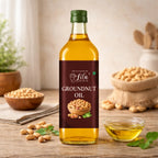 Cold Pressed Groundnut Oil 500 ML for Cooking & Frying Use