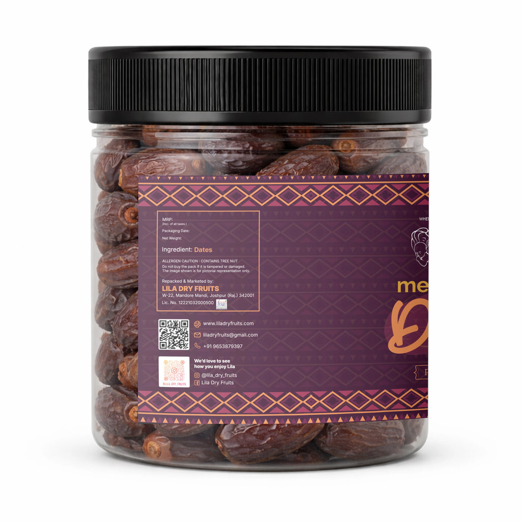 Premium Medjoul Dates 275g Soft Sweet Khajoor Natural Snack