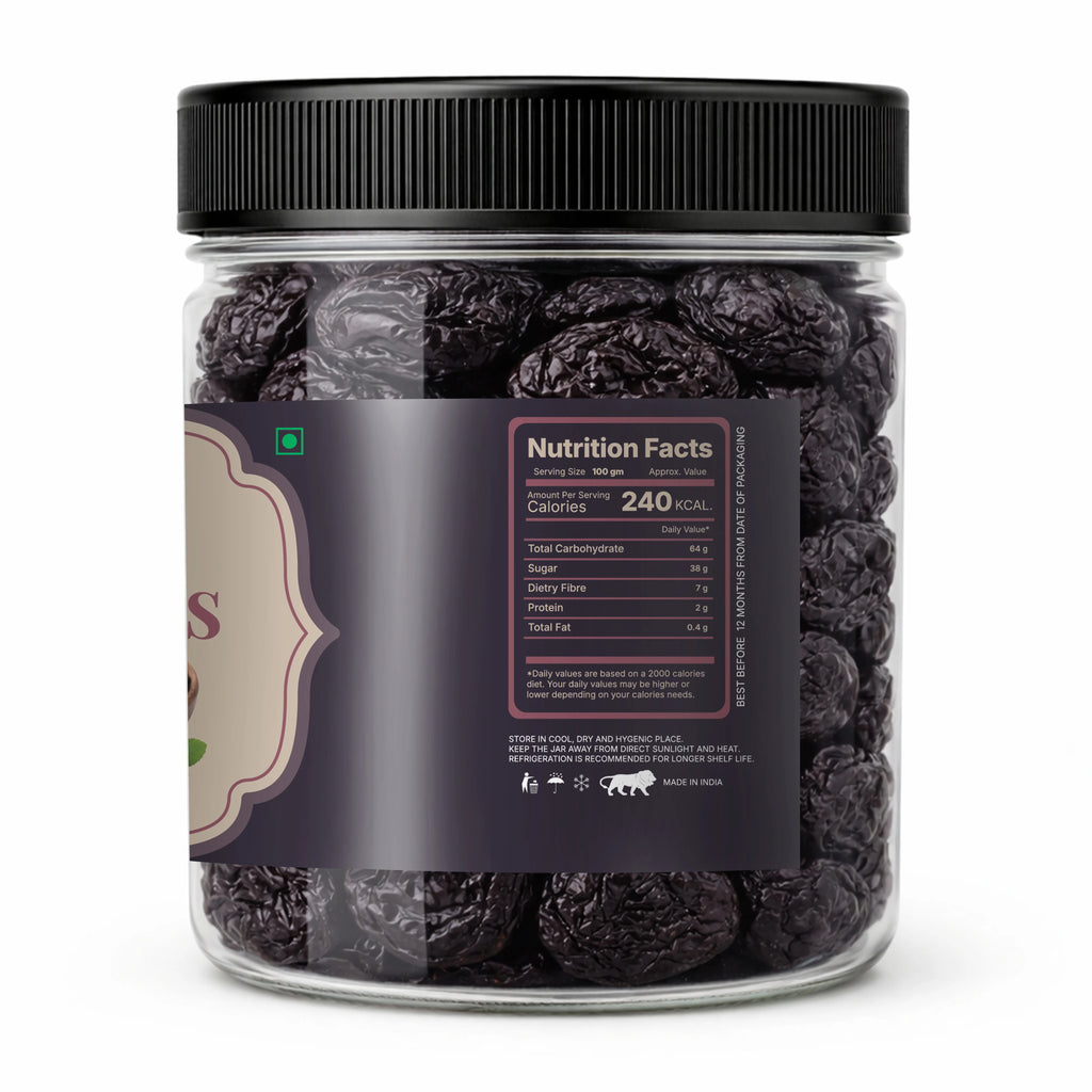Premium Prunes 250g Soft Juicy Naturally Sweet Dried Plums