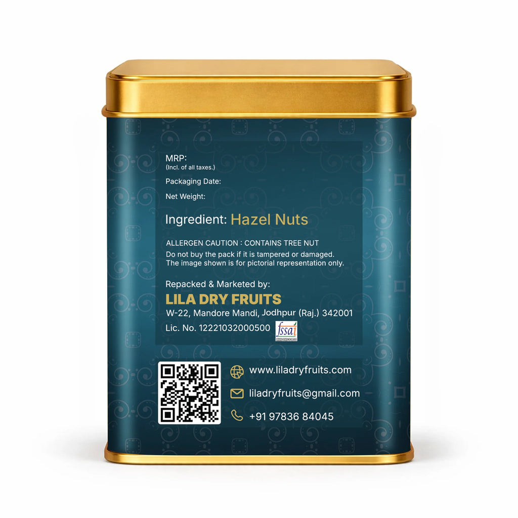 Roasted Unsalted Hazelnuts 250g Crunchy Healthy Snack Nuts