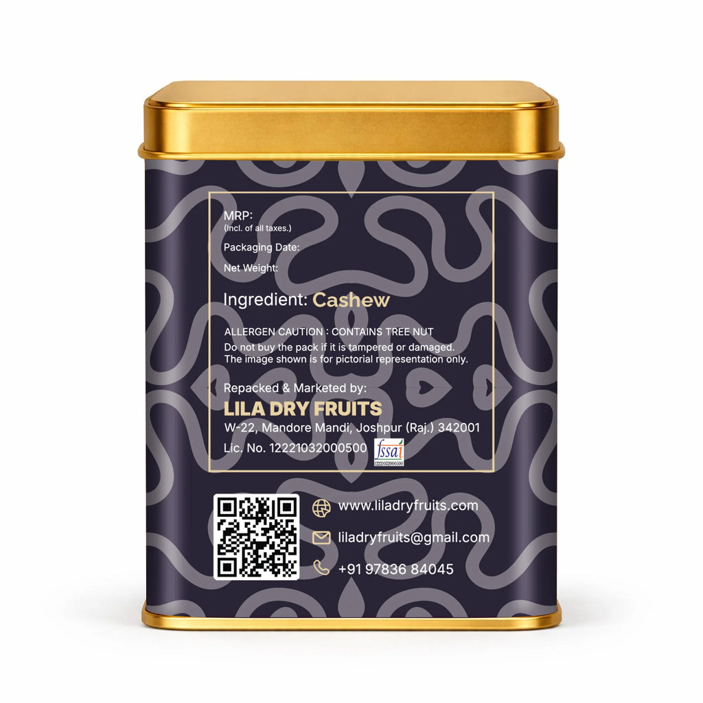 Premium Whole Cashews 275g Natural Unsalted Kaju Nuts