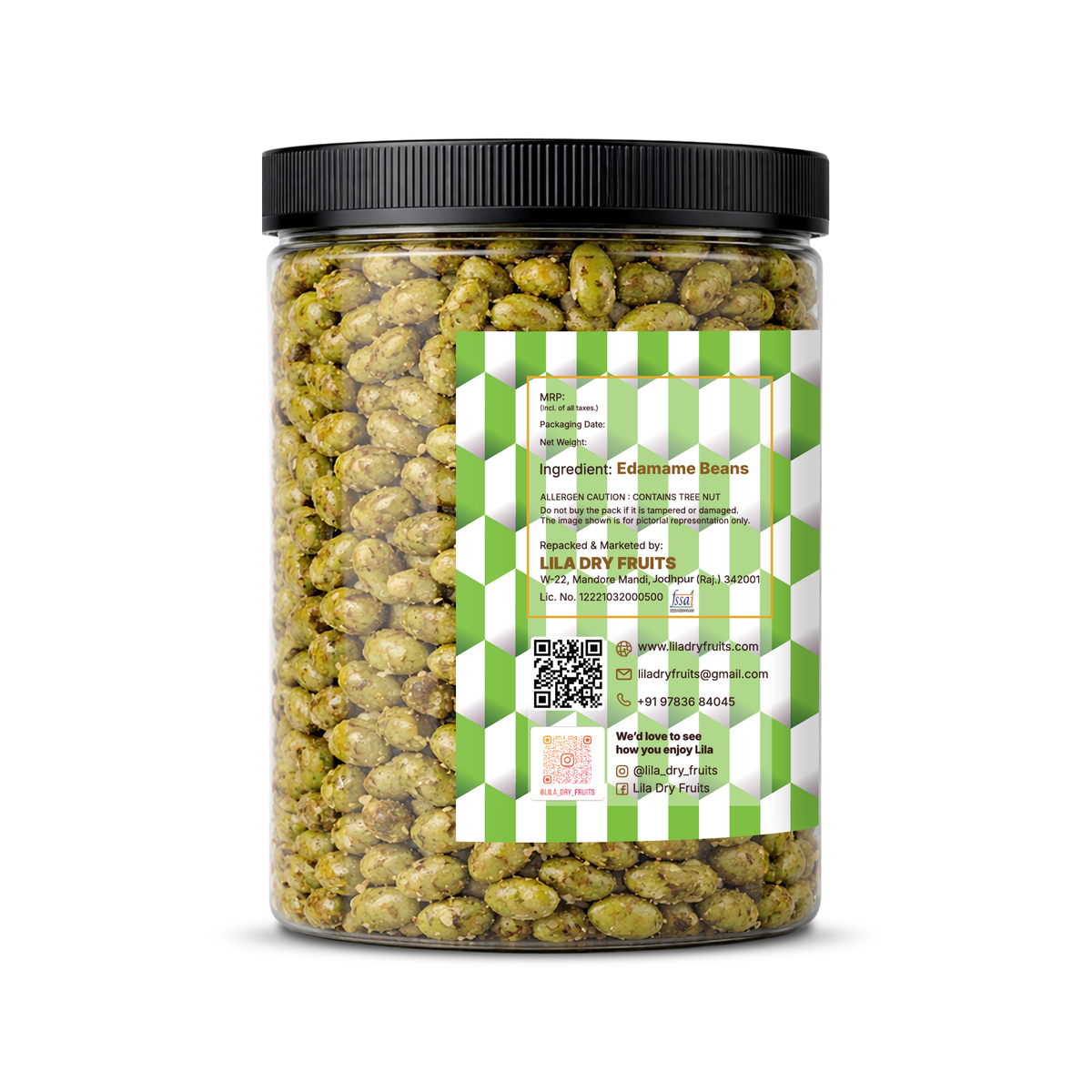 Edamame Roasted Salted Flavour Beans Flavoured Edma Beans Crunchy Protein Rich Snack