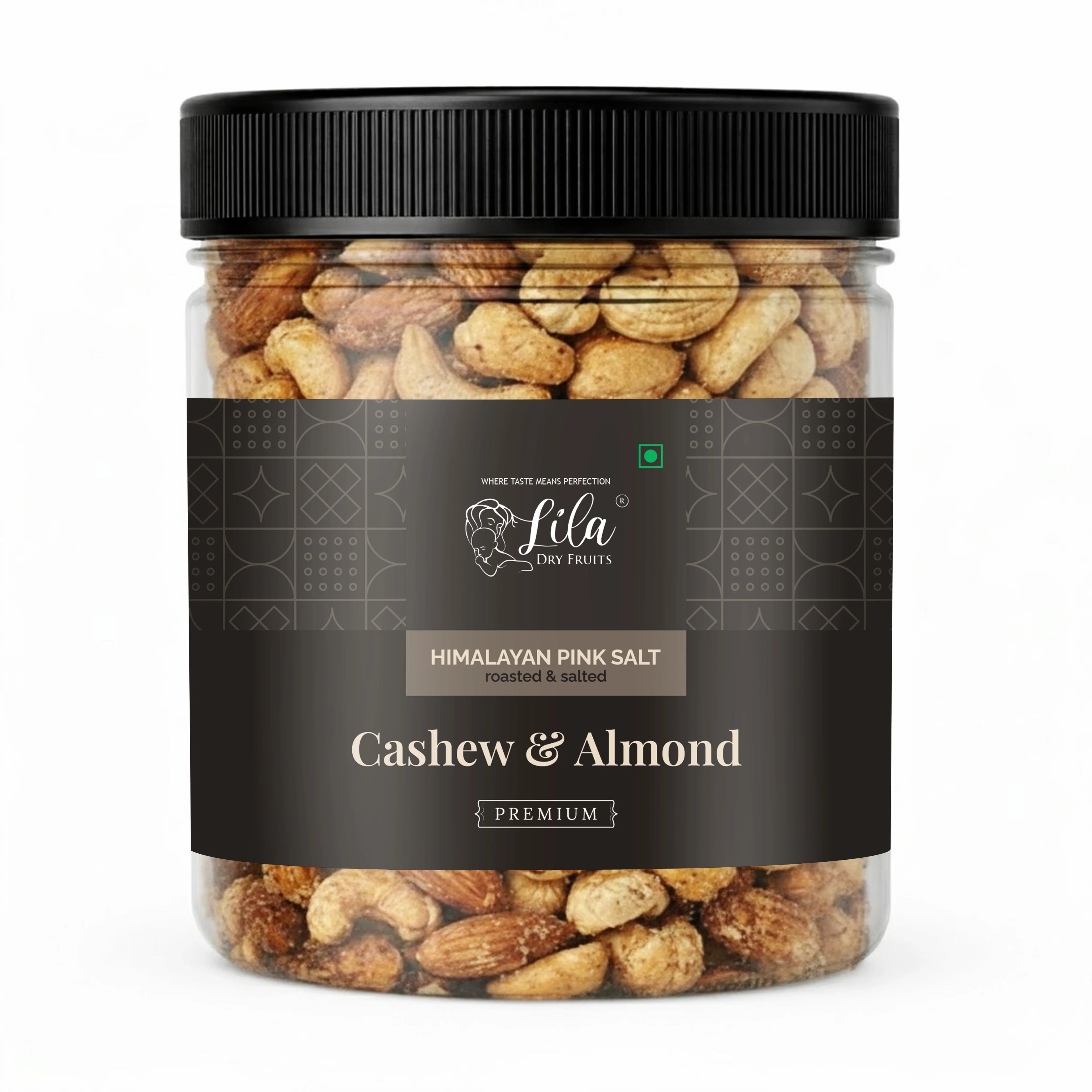 Roasted Kaju Badam Mix 250g Salted Cashew Almond Snack