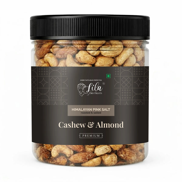 Roasted Kaju Badam Mix 250g Salted Cashew Almond Snack