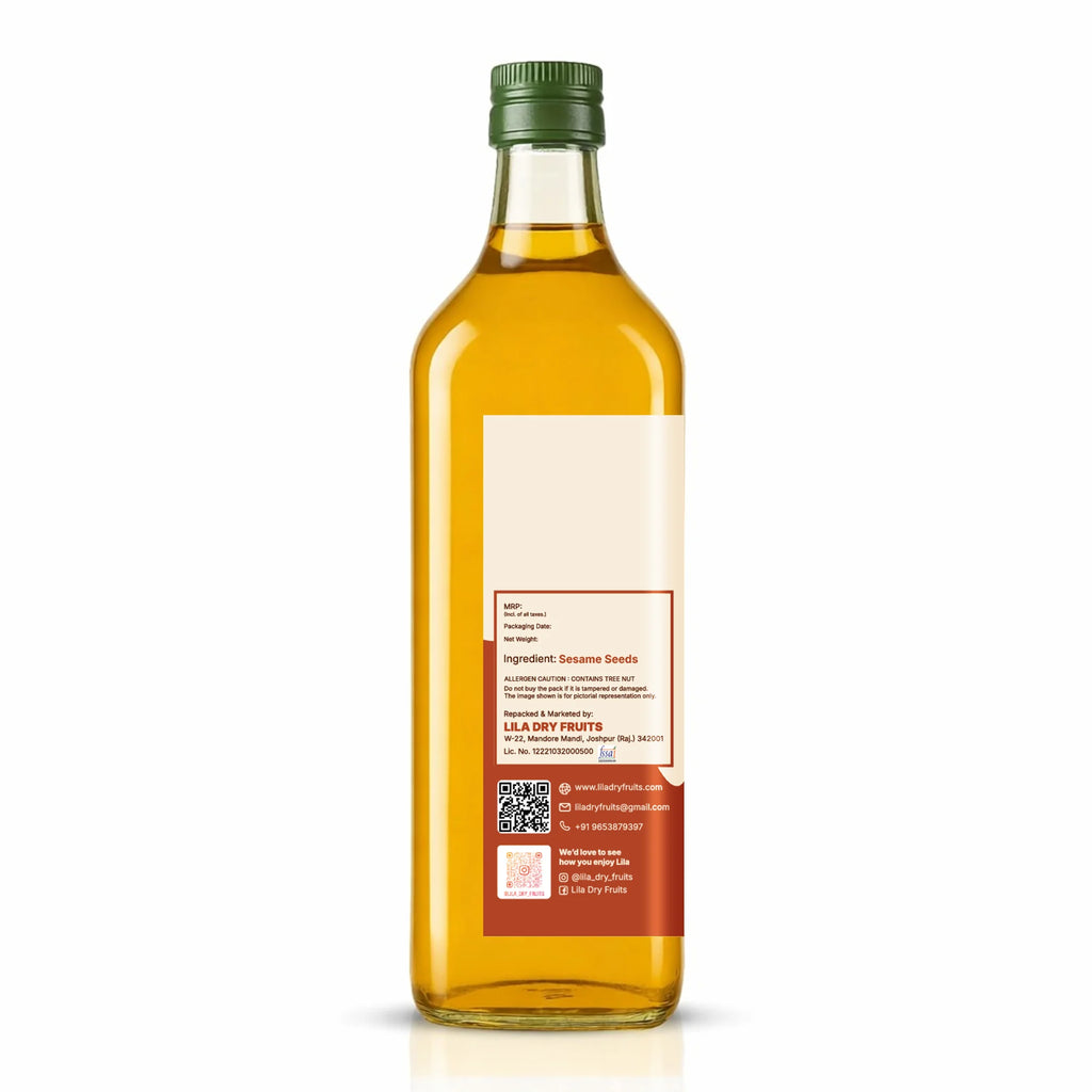 Cold Pressed Sesame Oil 500 ML for Cooking & Daily Kitchen Use