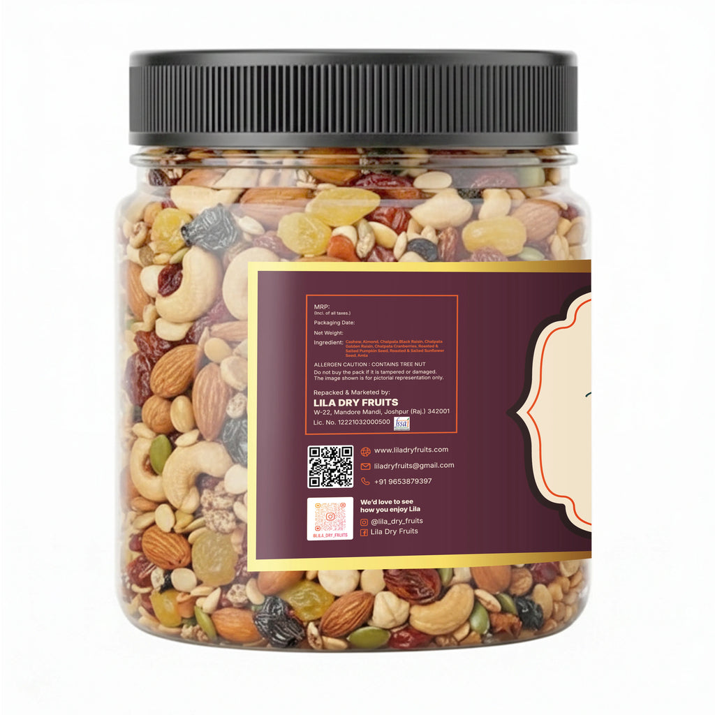 Tangy Trail Mix 250g Chatpata Nuts Seeds & Dried Fruits Mix