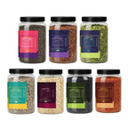 Premium 7 Seeds Mix (200g Each) – Chia, Flax, Pumpkin, Sunflower, Watermelon, Basil & Halim Seeds
