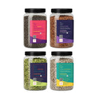 Premium 4 Seeds Combo (200g Each) – Chia Seeds, Flax Seeds, Pumpkin Seeds & Sunflower Seeds