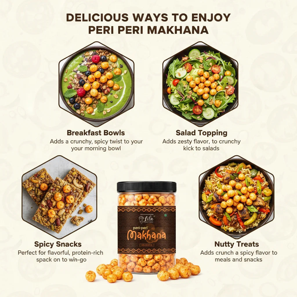 Roasted Peri Peri Makhana 75g Crunchy Healthy Snack