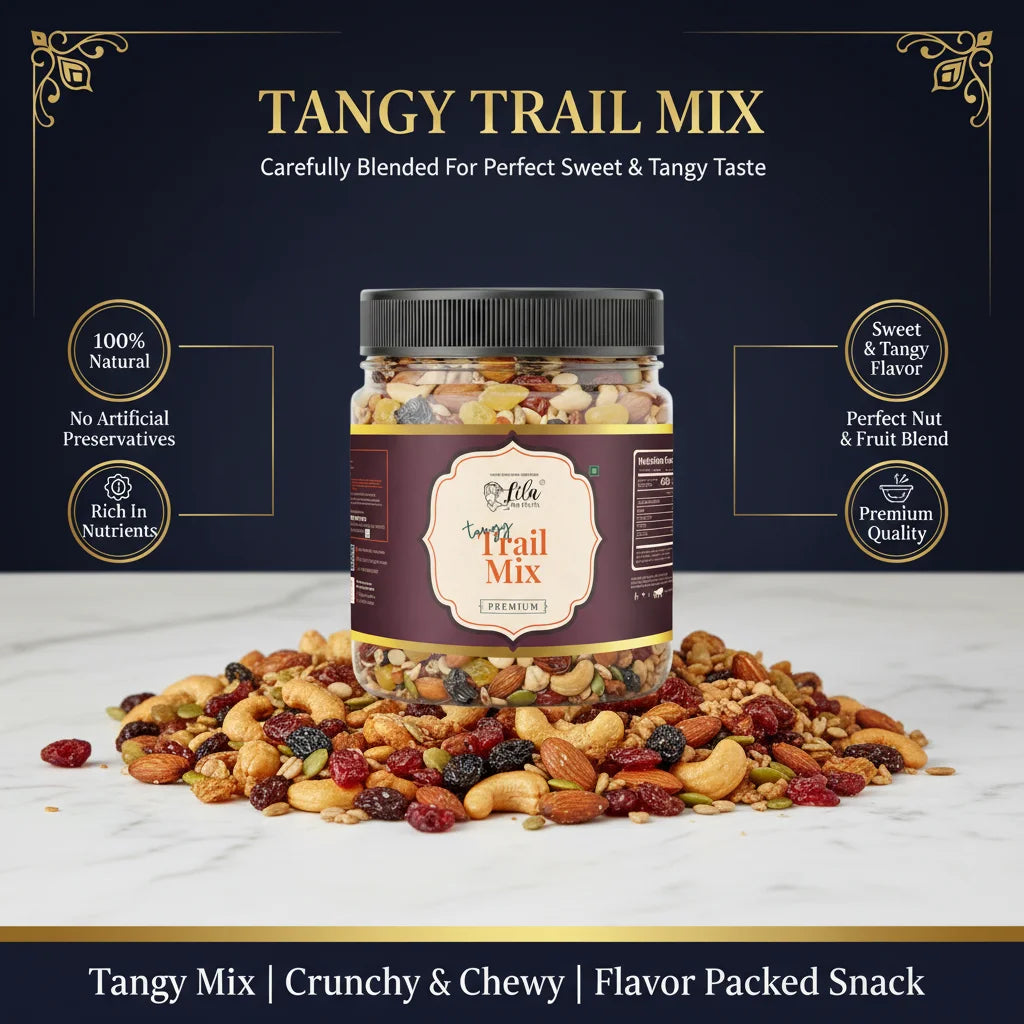 Tangy Trail Mix 250g Chatpata Nuts Seeds & Dried Fruits Mix