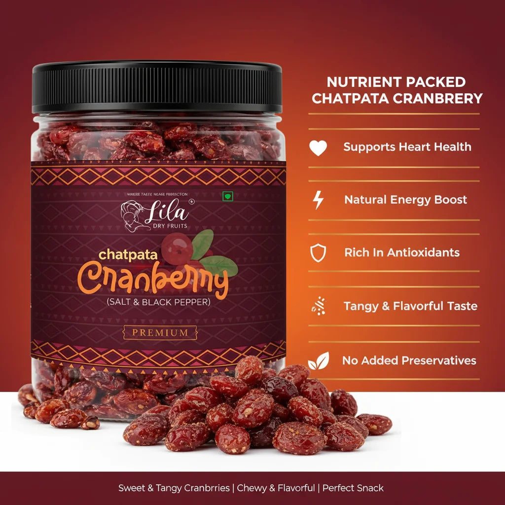 Flavoured Cranberries 250g with Black Pepper & Pink Salt Snack