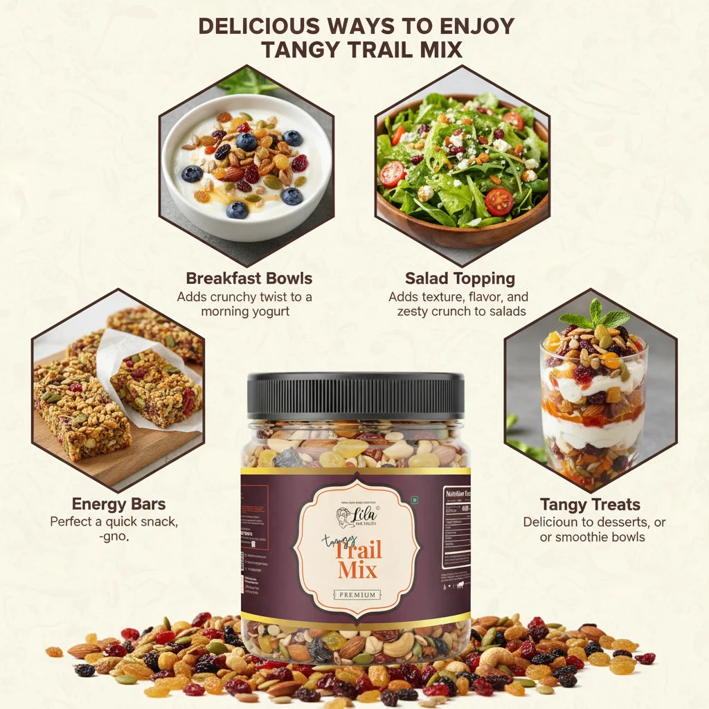 Tangy Trail Mix 250g Chatpata Nuts Seeds & Dried Fruits Mix
