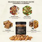 Roasted Kaju Badam Mix 250g Salted Cashew Almond Snack