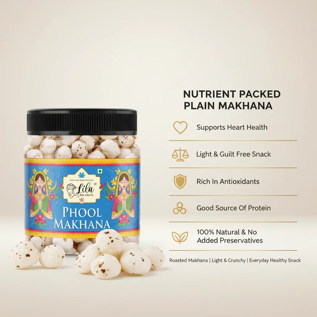 Crunchy Roasted Makhana 75g Large Lotus Seeds Snack