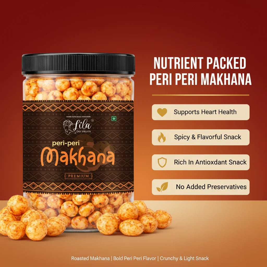 Roasted Peri Peri Makhana 75g Crunchy Healthy Snack