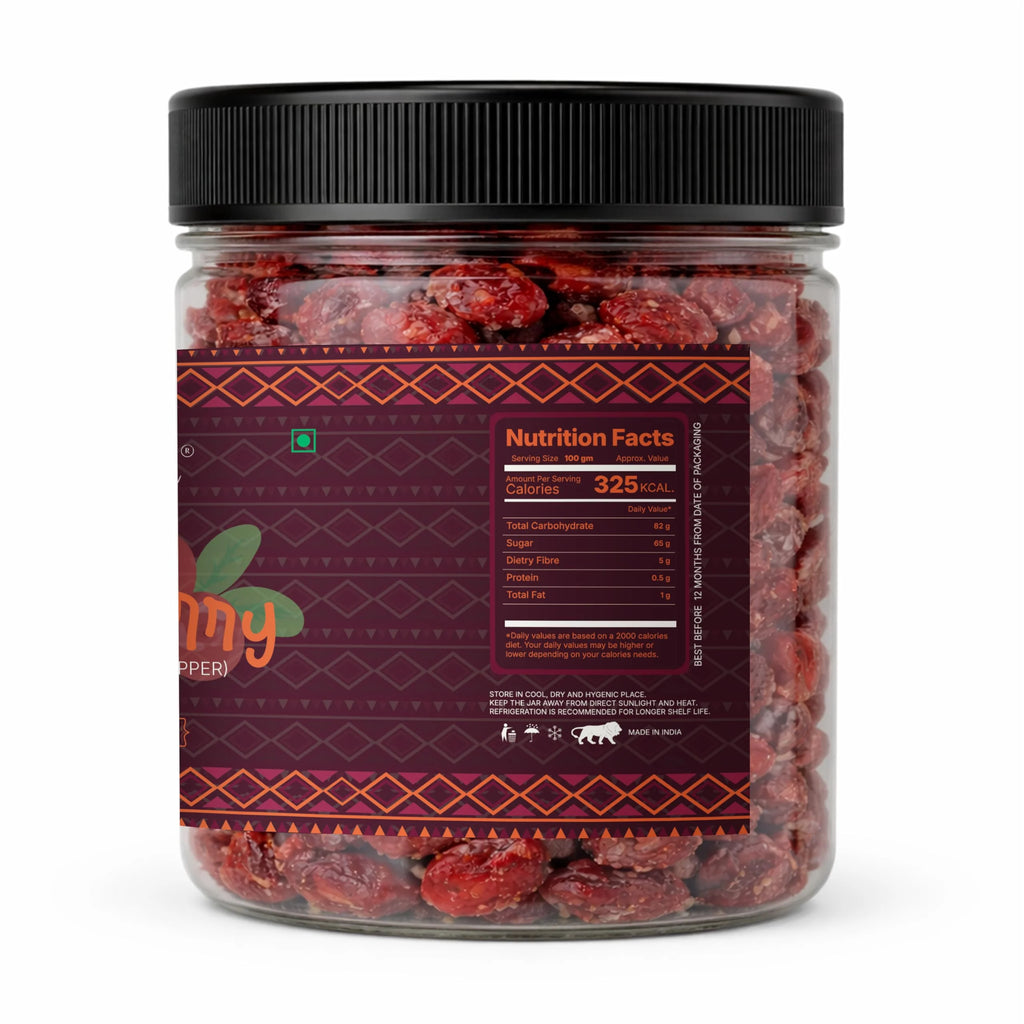 Flavoured Cranberries 250g with Black Pepper & Pink Salt Snack